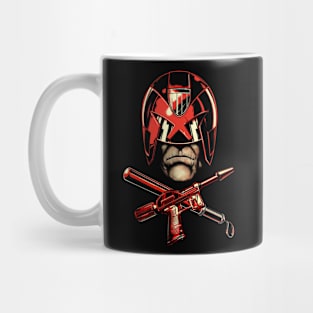 Dredd Helmet (Black Print) Mug